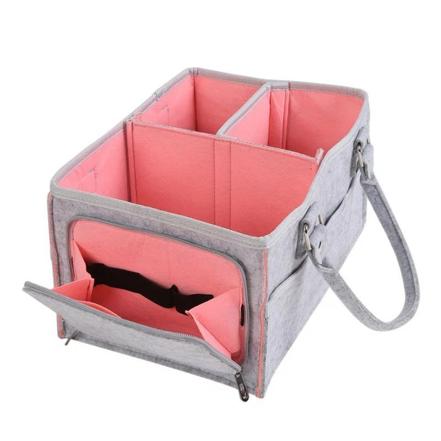 Protable Large Diaper Bag Caddy Diaper Organizer Car Travel & Nursery Organizer