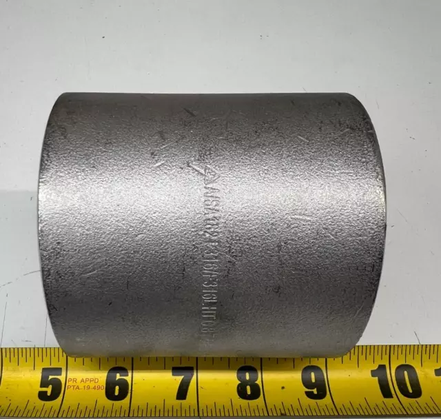 2-1/2" GAV Coupling 316 Stainless Steel Pipe Fitting 3000# Class FNPT Sch 160