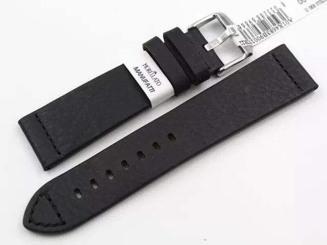 Sangle Vrai Cuir Noir Fabriqué En Italie Accessoires Montres Montre Band