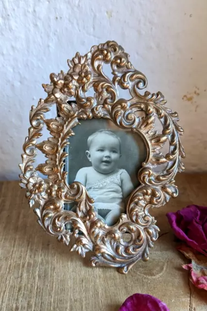 Absolutely Lovely French Antique Miniature Rococo Style Picture Frame