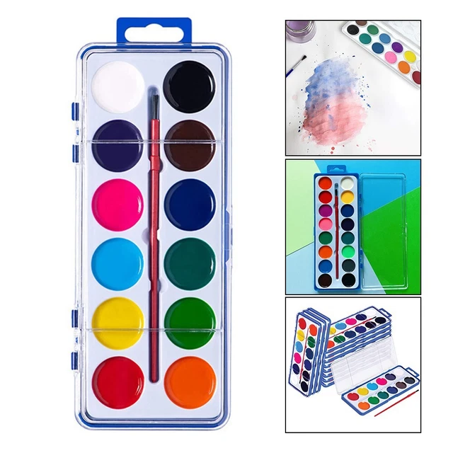 Hohe Menge Aquarellpalette 12 Farben Aquarell Aquarellpalettenfarbe Set