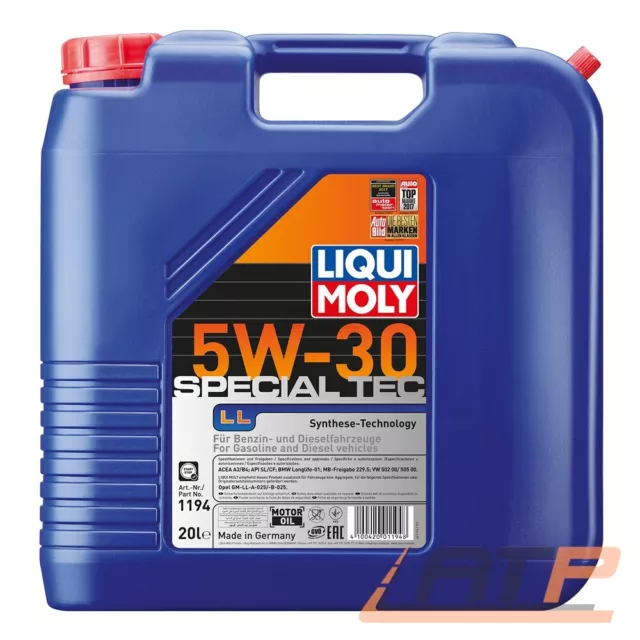 Liqui Moly 20 L Special Tec Ll 5W-30 Motor-Öl Motoren-Öl