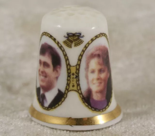 China Thimble Prince Andrew and Sarah Ferguson Wedding 23 07 1986