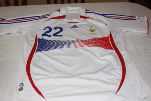 Camiseta Vintage Seleccion Francia 2006 Mundial Adidas Tallaxl Nº 22 Ribery