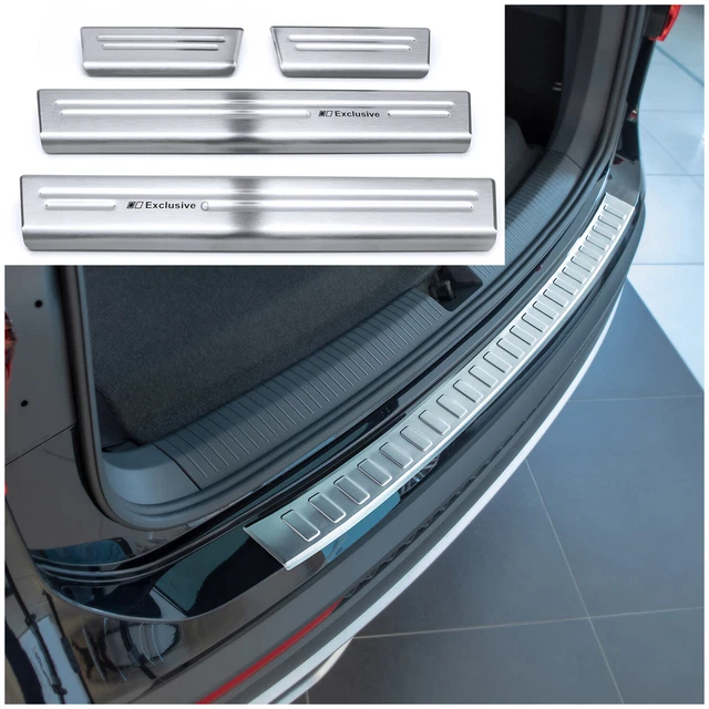 Seuils De Porte En Inox Pour Toyota RAV4 2013 Et + - Set De 4 Pièces Avec Inscription 'Exclusive' - Protection Contre Les Rayures - 7