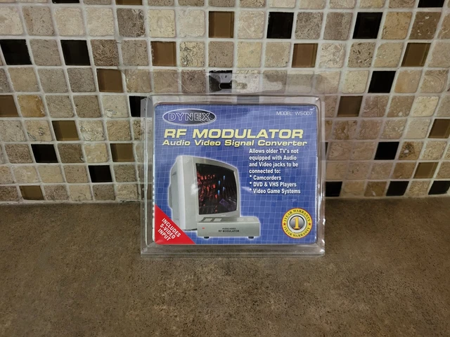 Dynex Rf Modulator Audio Video Signal Converter (Model Ws-007) Aa4-1