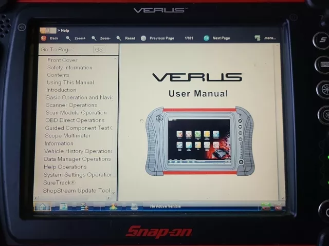 snap on diagnostic Verus