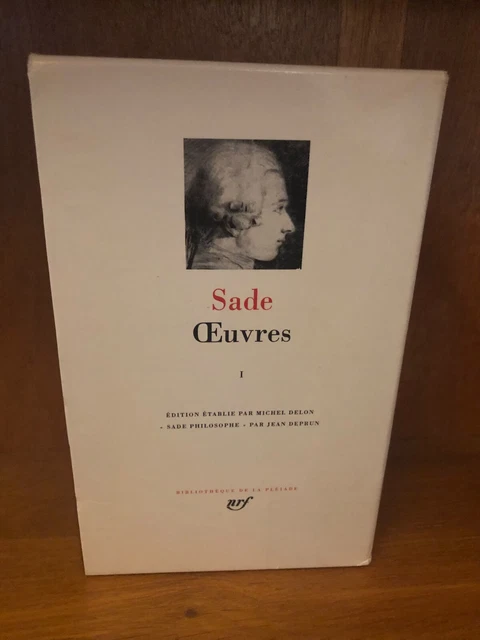 LA PLÉIADE - SADE - Oeuvres TOME I - Gallimard 1990 EUR 35,00