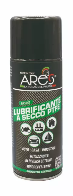 Ares LUBRIFICANTE A SECCO PTFE idrorepellente auto casa industria 400 ML