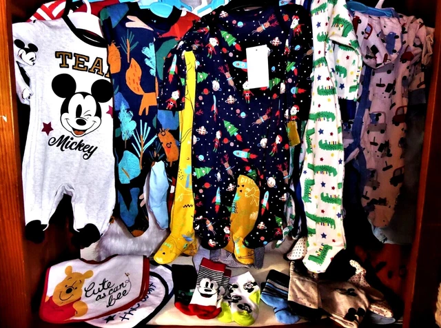Pacchetti vestiti per bambini economici 0-3 m ""lotto misto"" NEXT, DISNEY, GEORGE-Bulk 2