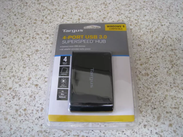 Targus 4 Port USB 3.0 Superspeed Hub mit Netzteil #12