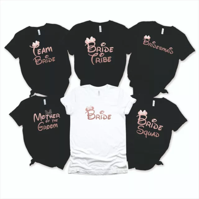 Personalised  Bride To Be inspire by Disney Minnie Hen Party Hen Night T-Shirt