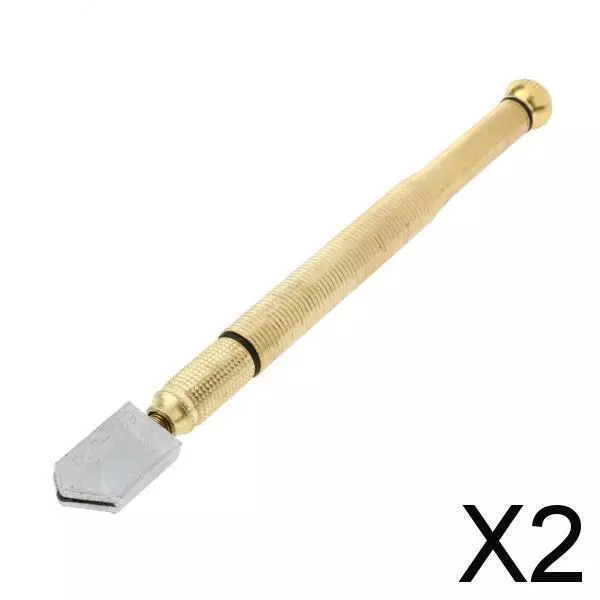 2X DIAMOND TIPPED GLASS CUTTER GLAZING GLASS CUTTING 170mm