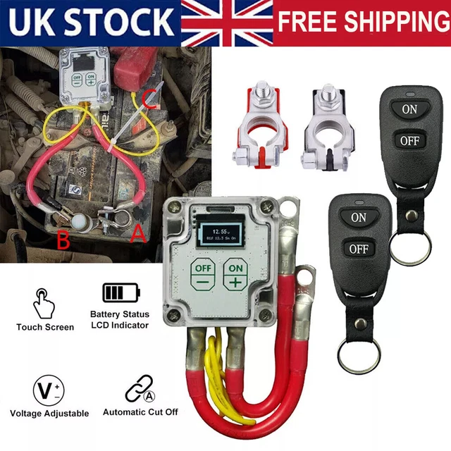Kill Switch For Car, Car Kill Switch 12V 240A Remote Battery Disconnect