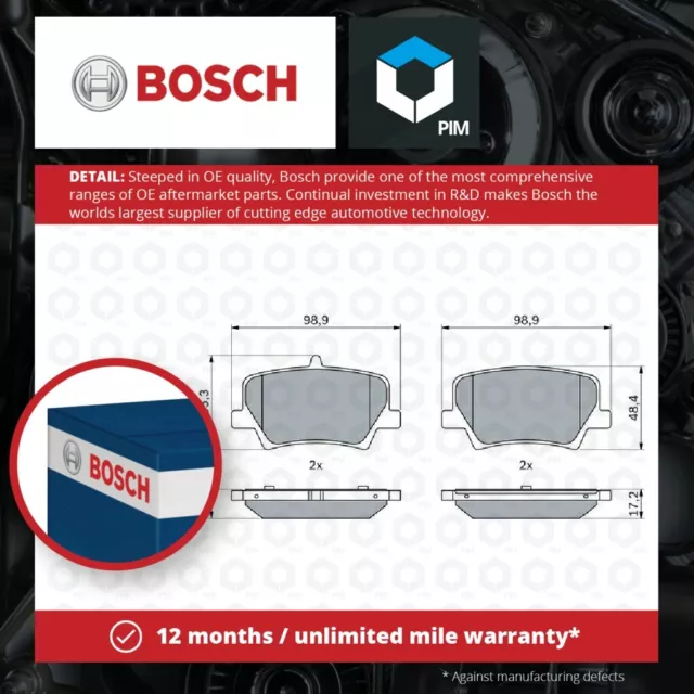 Brake Pads Set fits VOLVO XC40 536 1.5 Rear 2018 on Bosch 31471471 32276933 New