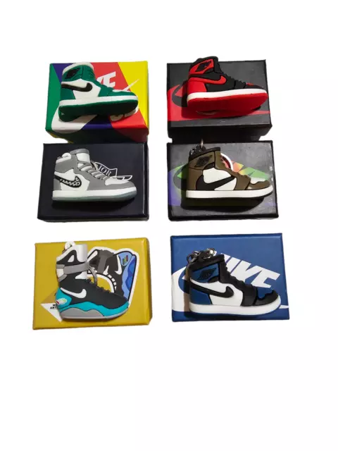 Cool Air Jordan Mini Sneaker Keychain with Shoe Box 3D Gift/Charm High Quality