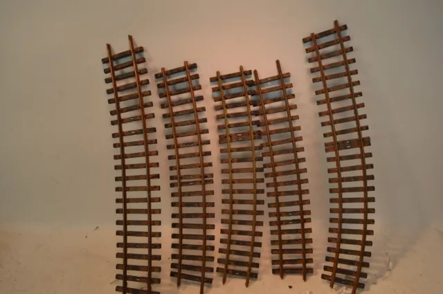 Aristocraft Curved Brass Track G Scale Train 5 Pieces