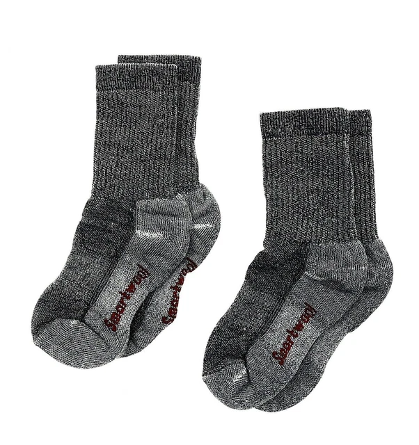 Smartwool  L79612 Deep Navy Lot of 2 Hike Crew Sock Kids Unisex Size L