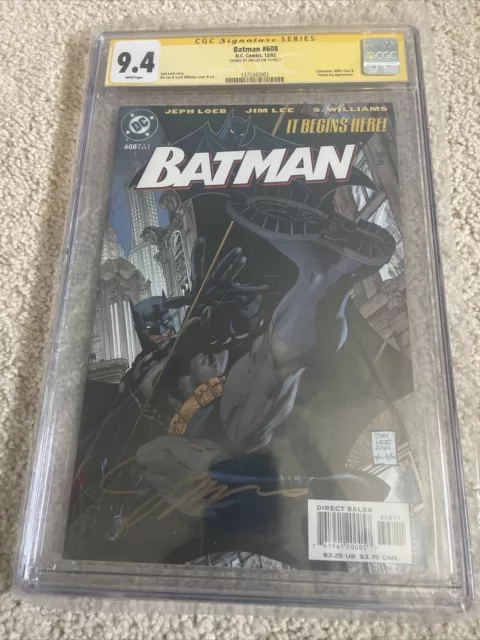 Batman 608 DC Comics 12/02 CGC SS 9.4 Signature Series Signed Jim Lee HUSH