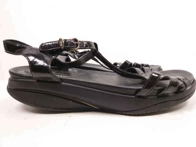 MBT Kiburi Womens Sandals Rocker Toning Black Leather Strap Size 11-11.5 MBT Kiburi Womens Sandals Rocker Toning Black Leather Strap Size 11-11.5