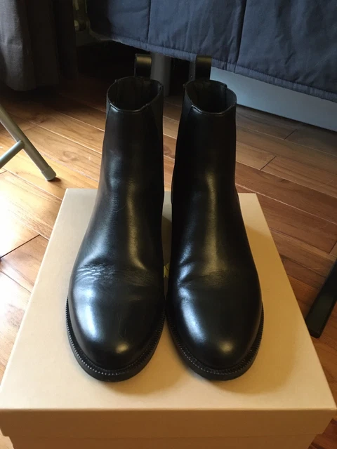 Bottines 37 en cuir noir