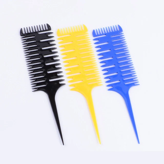 Mens Professional Fish Bone Double Sided Comb Shaping Colouring Salon Tool