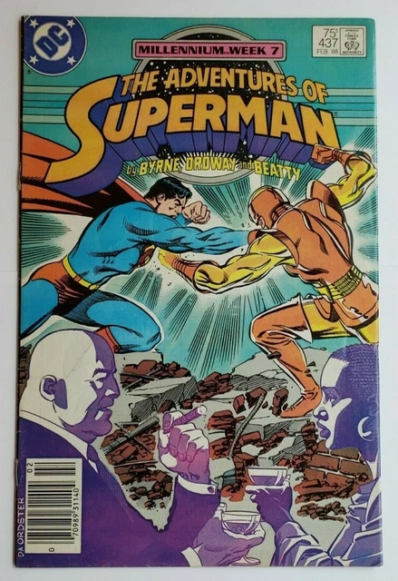 Adventures of Superman #437 (1988) DC Comics FN Byrne Ordway Newsstand