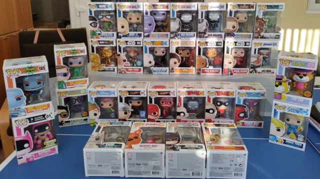 Funko Pop Vinyl bobble heads boxed collection - special chase limited - job lot