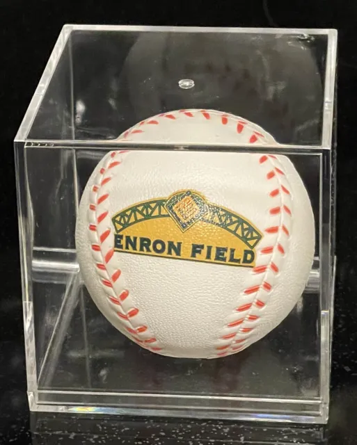 ENRON Field Baseball in Display Box, **RARE** Collectible!  Free Ship