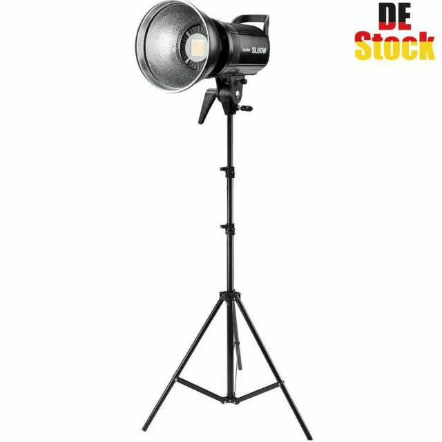 DE Godox SL-60W 5600K LED Lampe Leuchte (KEINE Fernbedienung) + 2m Stativ