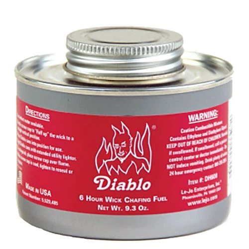 Dine-Aglow DH600 Diablo 6 Hour Double Wide Wick Chafing Fuel - 24 / CS