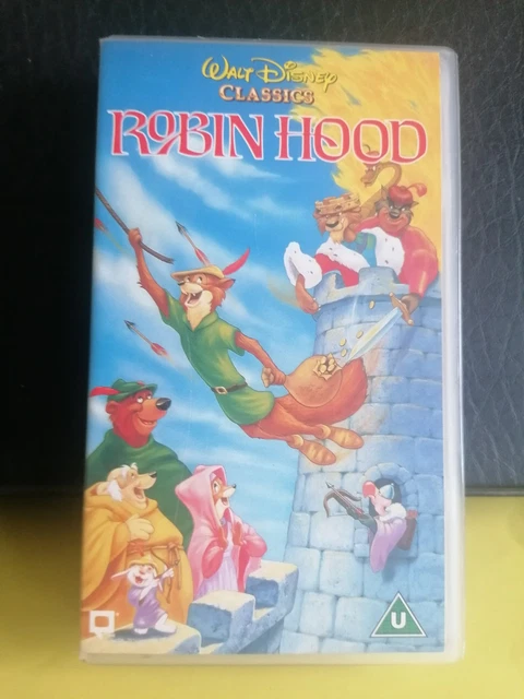 WALT DISNEY CLASSICS - Robin Hood - VHS Tape PAL - ( Fully Play Tested ...