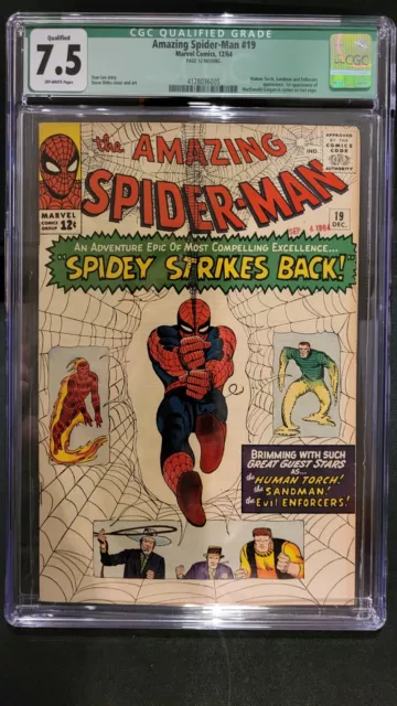 Amazing Spider-Man #19 CGC 7.5 VF- Qualified - Mac Gargon (Scorpion) Cameo