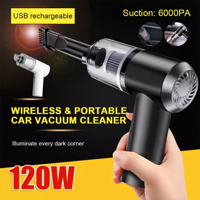 Wireless Portable Handheld Strong Suction Powerful Auto Car Home Vacuum Cleaner