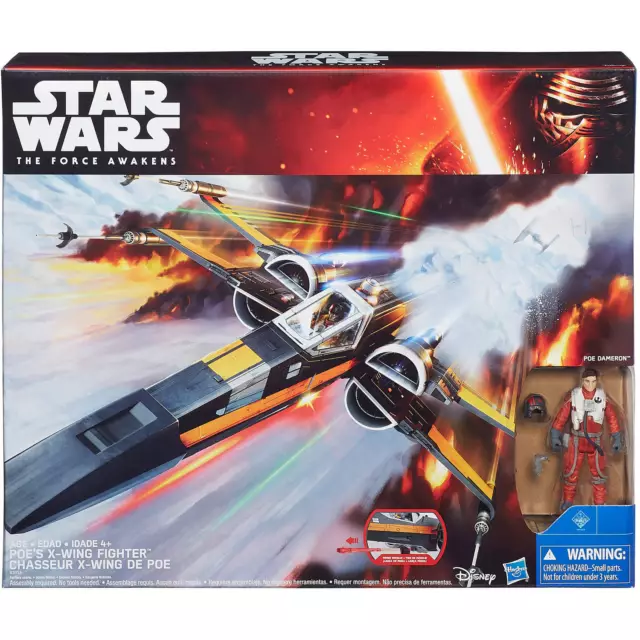 Star Wars POE'S X-WING FIGHTER Hasbro Episode VII The Force Awakens NISB Rare!