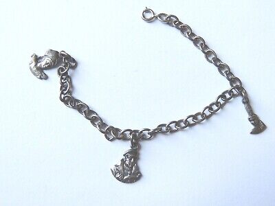 bateau .. croix Bretonne métal argenté bijoux ancien Breton bracelet Breiz 