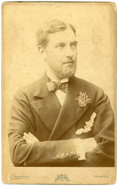 Portrait de jeune homme, à Prague Vintage silver print	 Tirage a