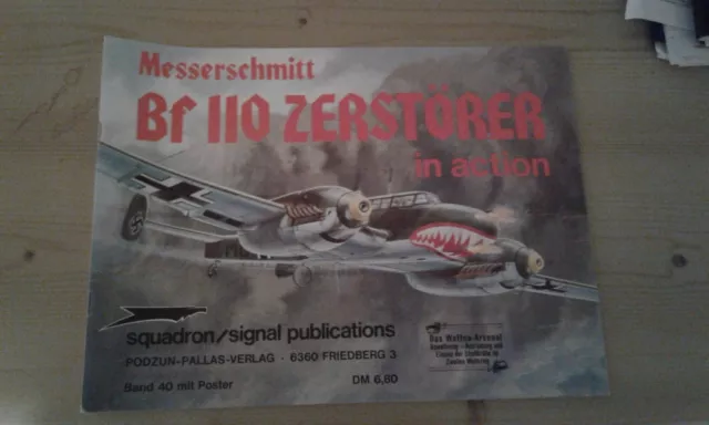Das Waffenarsenal  Bf 110 ZERSTÖRER in action - mit Poster