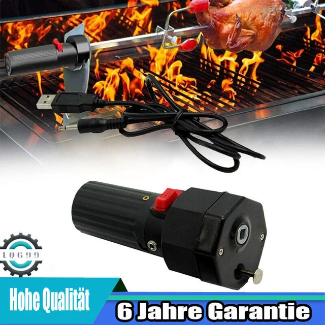 Barbecue DC 5V Rotator Grillspieß Grillmotor Halterung  USB  Verbinden Motor