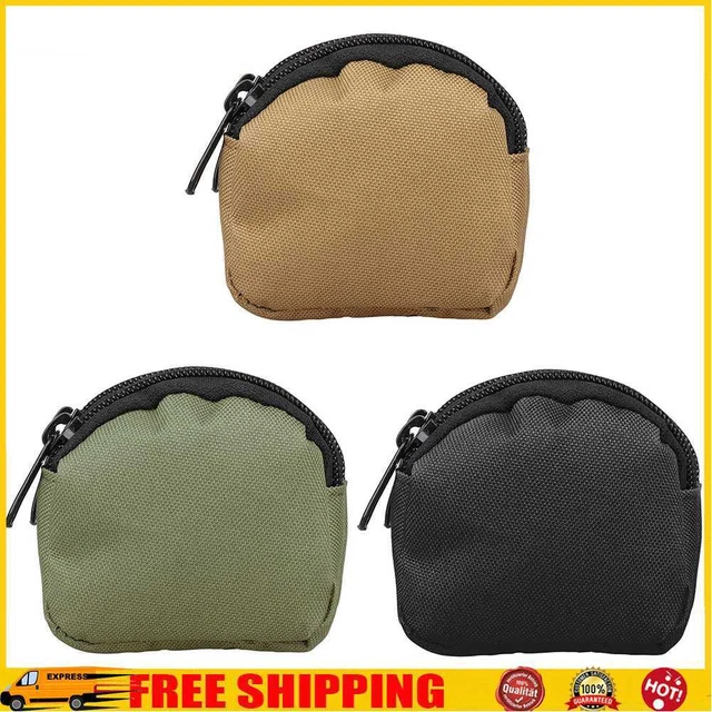 Outdoor EDC Molle Pouch Wallet Waterproof Portable Travel Zipper Waist Bag Purse