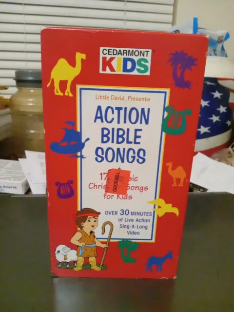 CEDARMONT KIDS Action Bible Songs VHS 17 Classic Christian Songs for ...