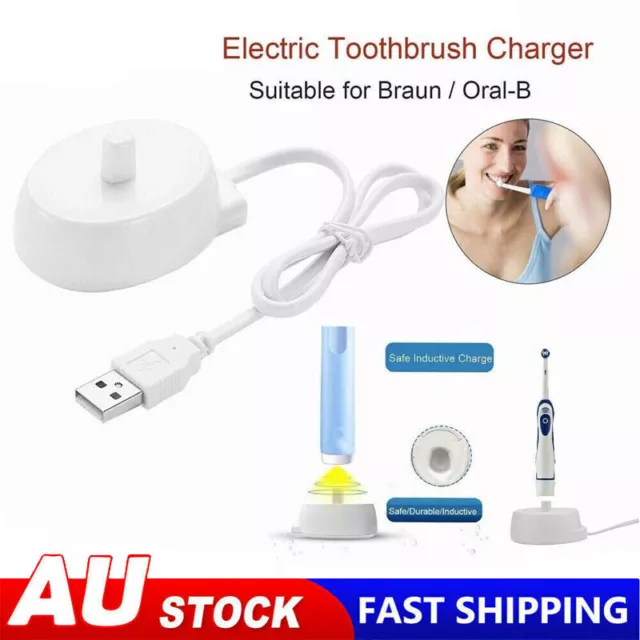 USB Plug Electric Toothbrush Charger Dock For Braun Oral B Charging Base AUS