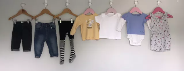 Baby Girls Bundle Of Clothes Age 6-9 Months TU DISNEY
