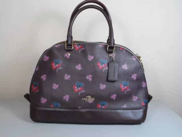 Coach Sierra Wildflower Satchel Coated Canvas  Print Bag