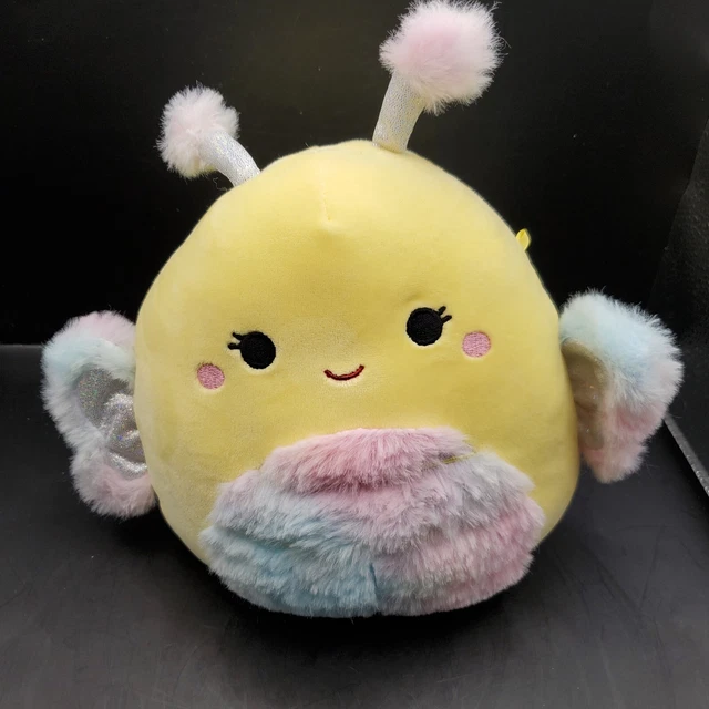 Nixie Soft SQUISHMALLOW 7.5& NIXIE Butterfly Soft Yellow Rainbow Fuzzy Belly Plush ...