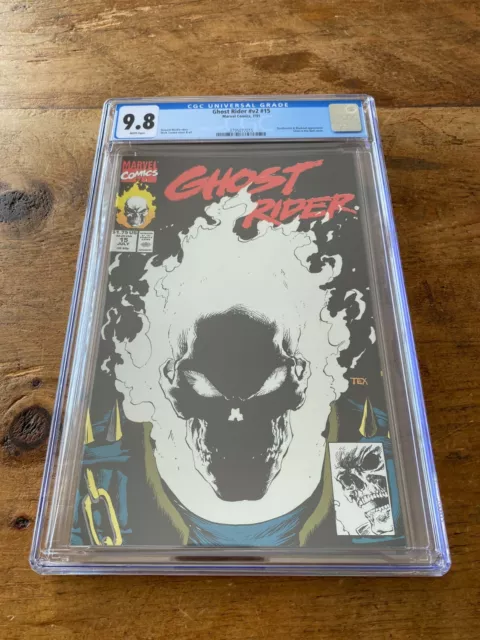 Ghost Rider v2 #15 CGC 9.8 WP 1991 Marvel Comics 1st Print Glow-in-The-Dark