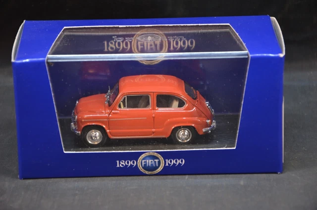 Modèle Réduit FIAT 600 D Fanalone 1965 Blanc 1:43 Brumm - Neuf, Boîte BM0349-01