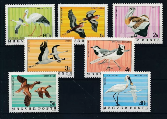 [BIN12281] Hungary 1977 Birds good set of stamps very fine MNH