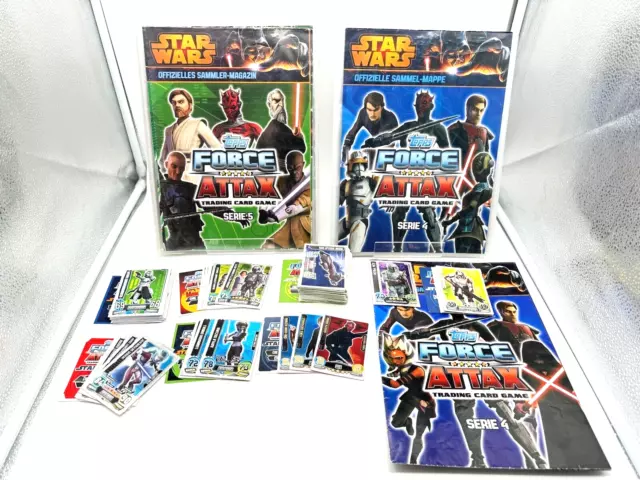 Topps Force Attax Star Wars Serie Heft serie 4&5 LE 150+ extra Karten TOP✅