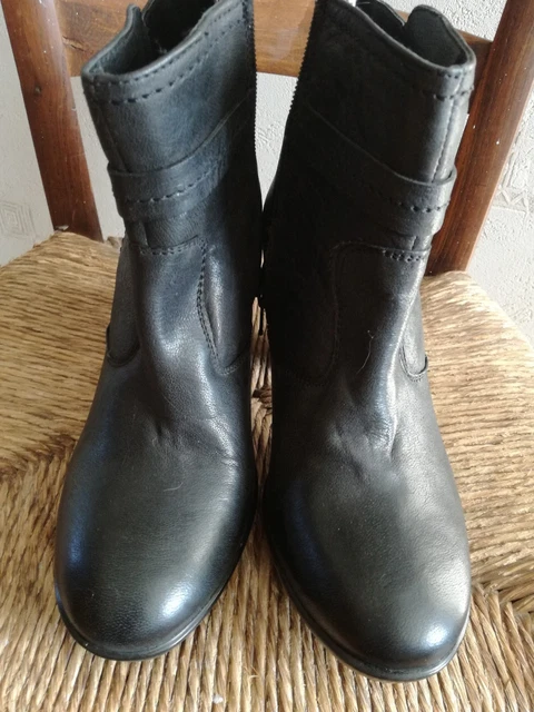 Bottines Marque Otra Cosa Noires Pointure 40 Neuves En Cuir Doublees Polaire